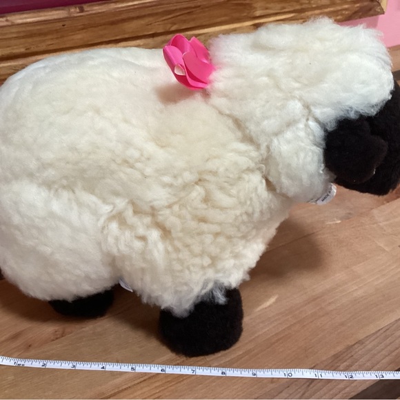 Soft & Huggable Ewe Wear Stuffed Suffolk Lamb Toy for Special Children. New - Picture 7 of 8